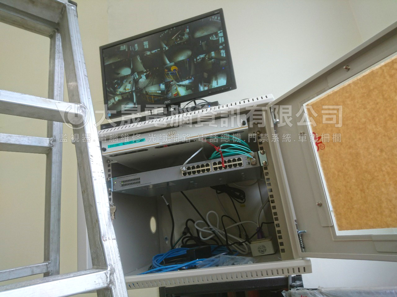 觀音監視器,新增監視器,大晟電腦為工廠監視器安裝首選,宏泰電工監視器安裝